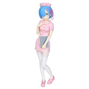 Re:Zero Rem Angelic Pink Nurse Outfit SEGA Figurine