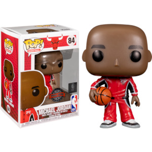 NBA Chicago Bulls - Michael Jordan in Red Warm-Up Suit Pop! Vinyl Figure