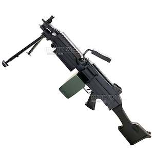 Airsoft Club Exclusive: "Vanilla Pod" ZH M249 V2 Matte Black Version Gel Ball Blaster [ID Check R18 + Requires Any One Membership: Airsoft, Paintball, or NZDA]