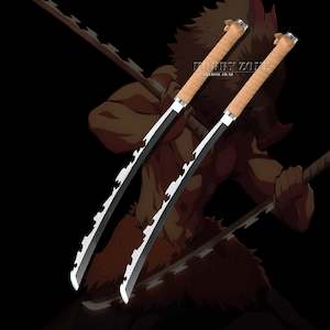 Demon Slayer Kimetsu no Yaiba Inosuke Hashibira Beast Breathing Double Knives Se&hellip;