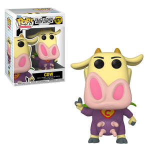 Superhero: Cartoon Network – Cow and Chicken - Cow in Purple Superhero Cape Pop! Vinyl Figure