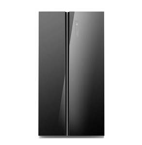 Appliances Electronics: Midea 584L Side By Side Fridge Freezer Black Glass
