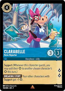 Lorcana Singles: Clarabelle - News Reporter