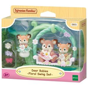 Sylavnian Families - Deer Babies - Floral Swing Set