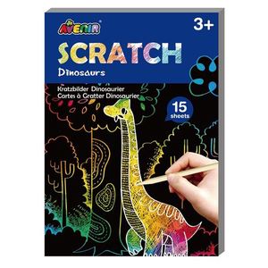 Products: Avenir - Scratch Art Dinosaurs Mini Scratch Book