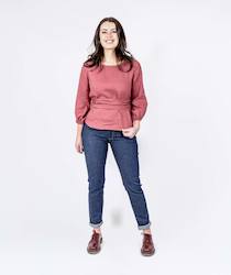 Top: Carisa Linen Top - Persian Pink