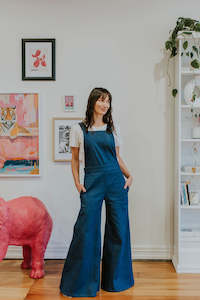 Jumpsuit: Sass' Overalls in Raw Denim