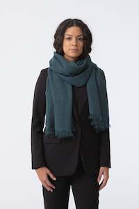 Products: DINADI Merino Woven Scarf - Dragonfly Green