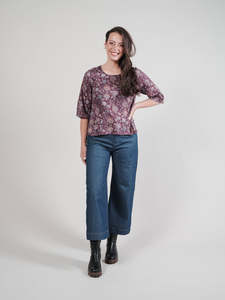 All Our Range: Aligned Blouse - Purple Floral
