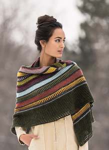 Pattern: 14 Colour Woolstok Light Shawl - Woolstok Printed Pattern