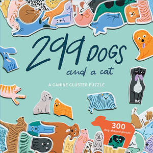 Puzzles: Hachette - 299 Dogs and a Cat, A Canine Cluster Puzzle
