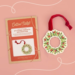 Make Your Own Stitched Wreath Decoration