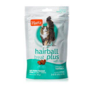 Products: Hartz Hairball Remedy Plus Cat Treats 85g Hollywood Fish Farm Online