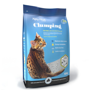 Kitty Fresh Activated Charcoal Cat Litter 10KG Hollywood Fish Farm Online