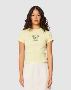 T-Shirt: ROLLA'S Classic Butterfly Tee Limoncello