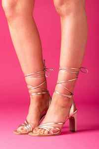 Shoes: HEY MOND Talia Heel Bronze