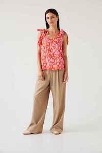 Tuesday Label: TUESDAY Vida Top Flamingo