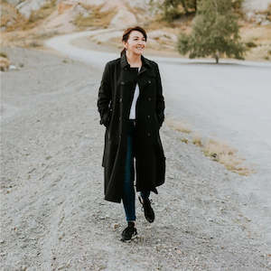 Moke: MOKE Karen Trench Coat Black