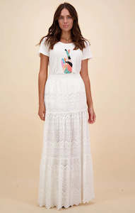 Ruby Yaya: RUBYYAYA Mallorca Skirt White