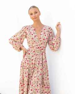 White Closet: WHITE CLOSET Maxi Annita Dress Floral