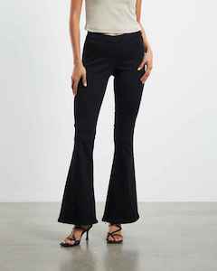 Neuw Denim: NEUW Devon Kick Velvet Jeans Black