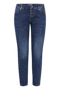 Pulz Jeans: PULZ Anna Buttonfly Skinny Jean Blue