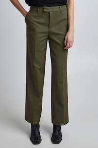 Pulz Jeans: PULZ Bindy Wide Leg Pant Khaki