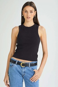 ABRAND Heather Icon Singlet Blk