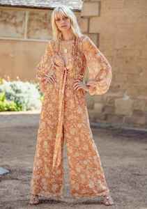 MIN OF STYLE Floral Jumpsuit Golden Hour