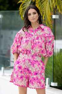 Augustine: AUGUSTINE Tulsi Shorts Pink