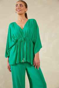 Haven: HAVEN Lipari Tie Top Verde