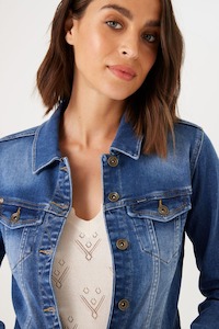Jackets: GARCIA Sofia Denim Jacket MedBlue