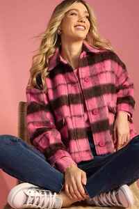 HAVEN Daytona Crop Jacket Pink