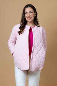 Jackets: CHARLO Stevie Quilted Jacket Pink