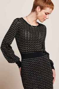 KING LOUIE Bell Pacific Dress Black