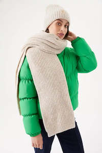 GARCIA Ribbed Scarf Whitecap