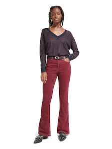 S&SODA Charm HR BCut Cords Bordeaux