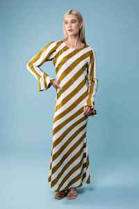 Amaya: AMAYA Maple Maxi Dress Stripe