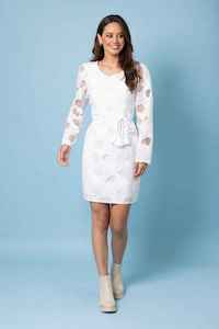 Amaya: AMAYA Serentity Lace Dress White