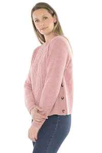 Jump: JUMP Side Button Pullover BlushF