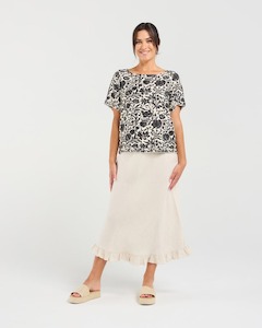 BLACKSTONE Carine Frill Skirt SSand
