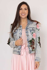Jackets: AUGUSTINE Lily Denim Jacket Blue