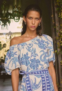 Once Was: ONCE WAS Juno Top AzureMos