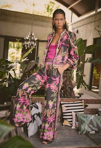 Once Was: ONCE WAS Willow Pants Black