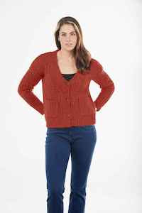 B&L Cardy VNeck Moh BOrange