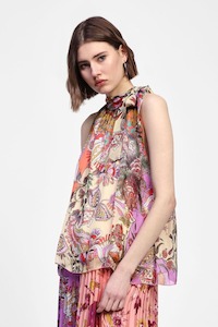 Dixie: DIXIE Gelato Paisley Halter Top Multi