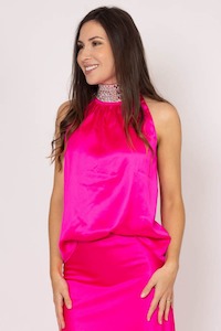 AUGUSTINE Nerissa Diam Top HotPink