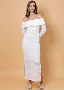Amaya: AMAYA Pepe Sequin Dress White