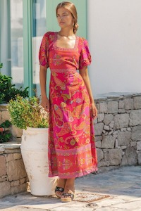 NLB Nicola Midi Dress Rouge