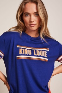 KING LOUIE Boxy Placement Tee Bluing